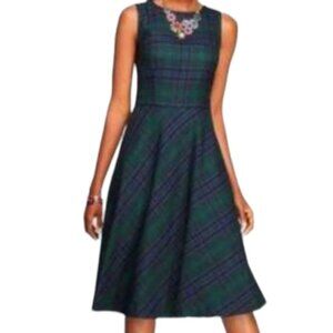 Talbots Plaid Sleeveless Dress. Size 8P, NWT
